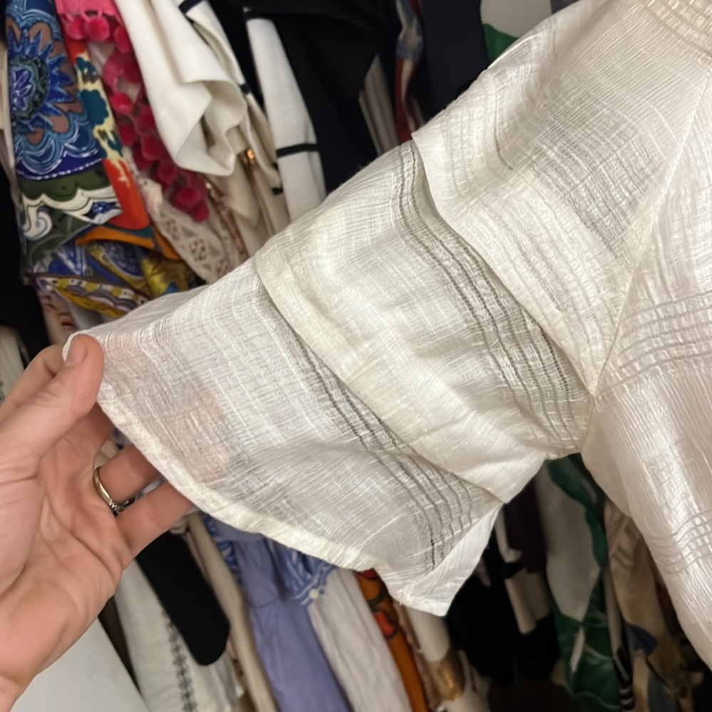 J.O.A. White Lace + Ruffle Romper - Picture 3 of 7
